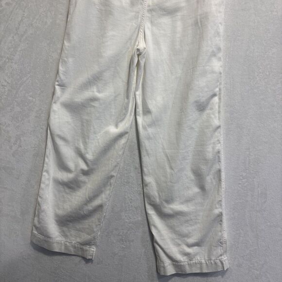 Free People Women's Abby Pleated Baggy Chino High Rise Pants Size 2 Cream Ivory - Picture 11 of 14